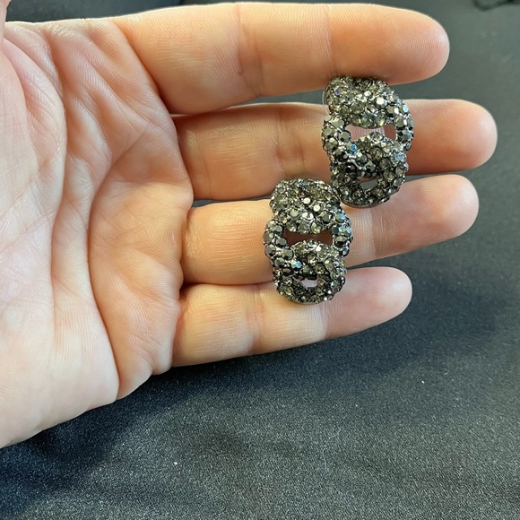 Kirks Folly Faceted Crystal Chain earrings - Picture 5 of 6